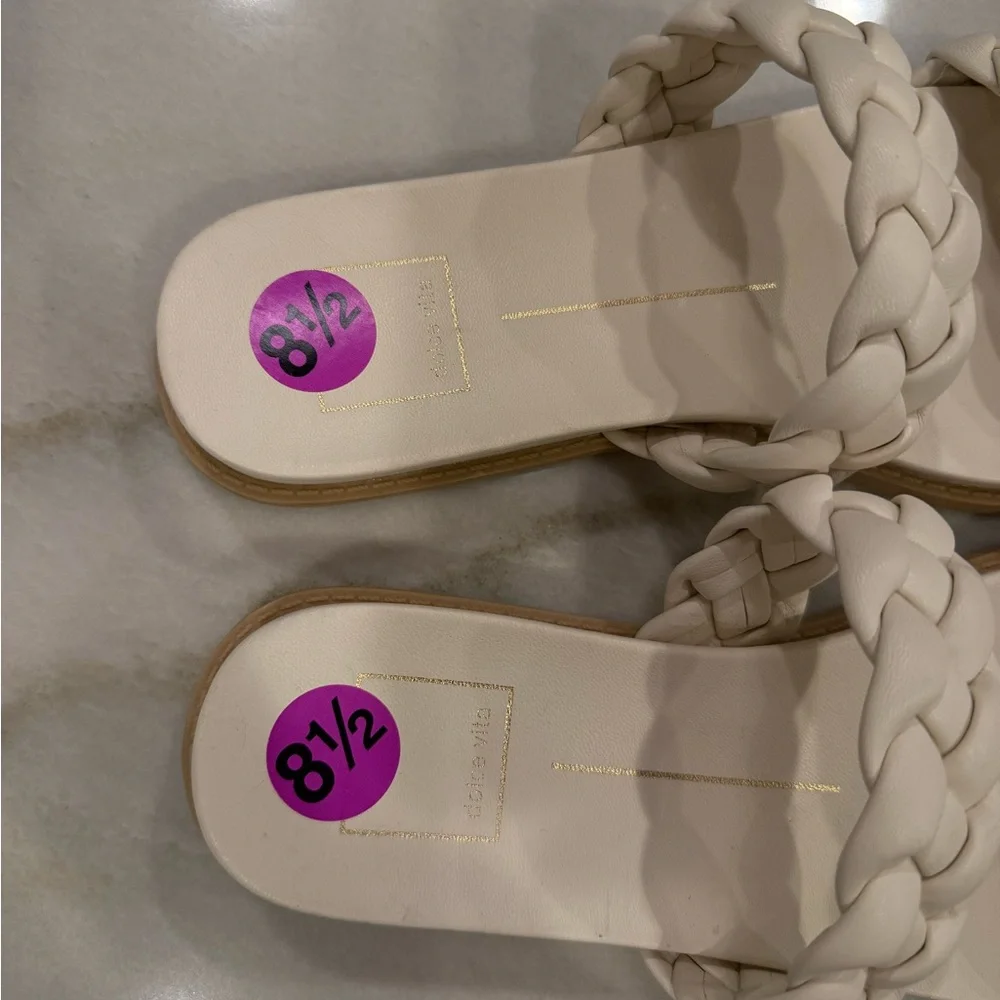 Dolce Vita Glade Slide Sandals Size 8.5 Cream - Picture 4 of 10